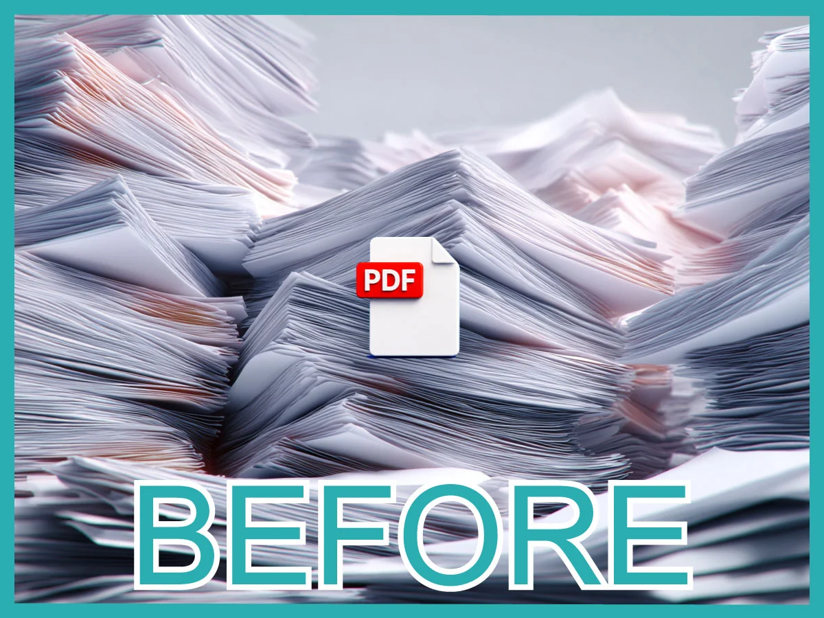 書類をスキャンしただけのPDF